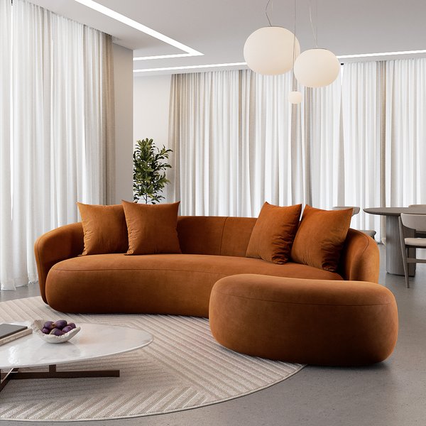deluxecor 0313 ra sofa dhora com puff tecido 2072